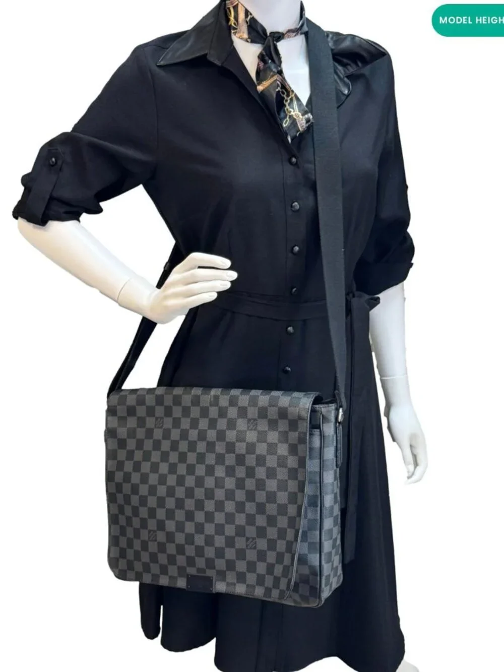 Louis Vuitton  District MM Monogram Eclipse Messenger Bag Black